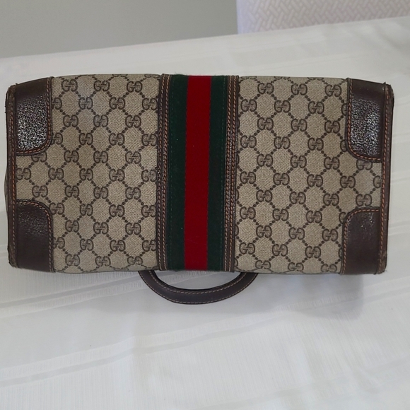 VERY RARE~GUCCI~OPHIDIA~SHERRY LINE~LIMITED EDITION/ TURN/KEY LOCK/TOTE/HANDBAG - Picture 8 of 14